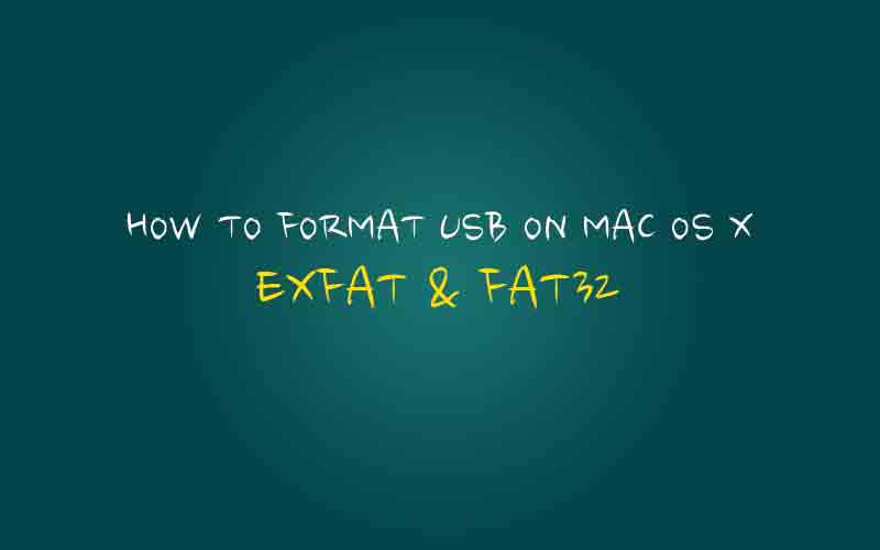 exfat usb for mac and windows?